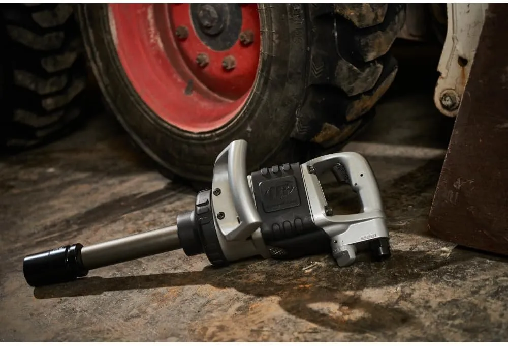 Ingersoll Rand 285B-6 1-Inch Cordless Pneumatic Impact Wrench with 6-Inch Extended Anvil and 2 Handles