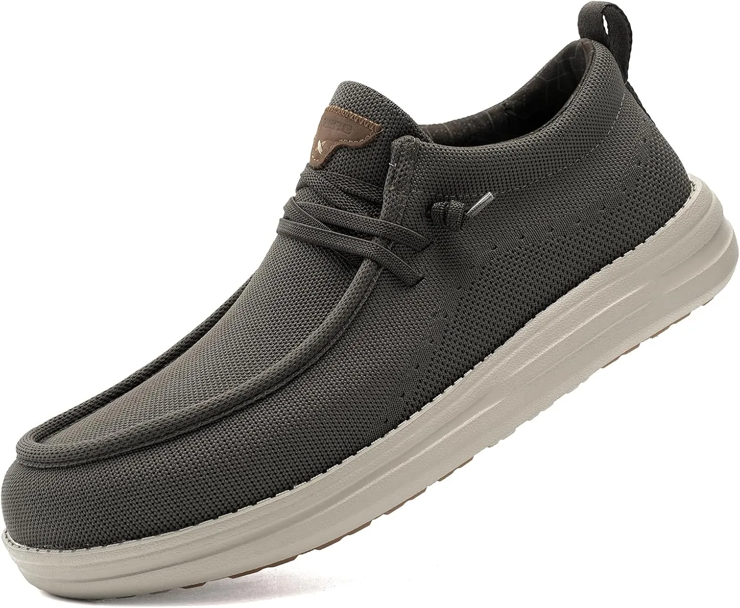 ITAZERO Men's Wide Toe Box Mesh Shoes Business Casual Wide Width Walking Shoes with Arch Support Insole for Plantar Fasciitis