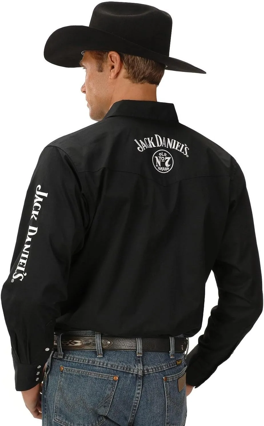 Jack Daniels Men's Daniel's Logo Rodeo Long Sleeve Western Shirt