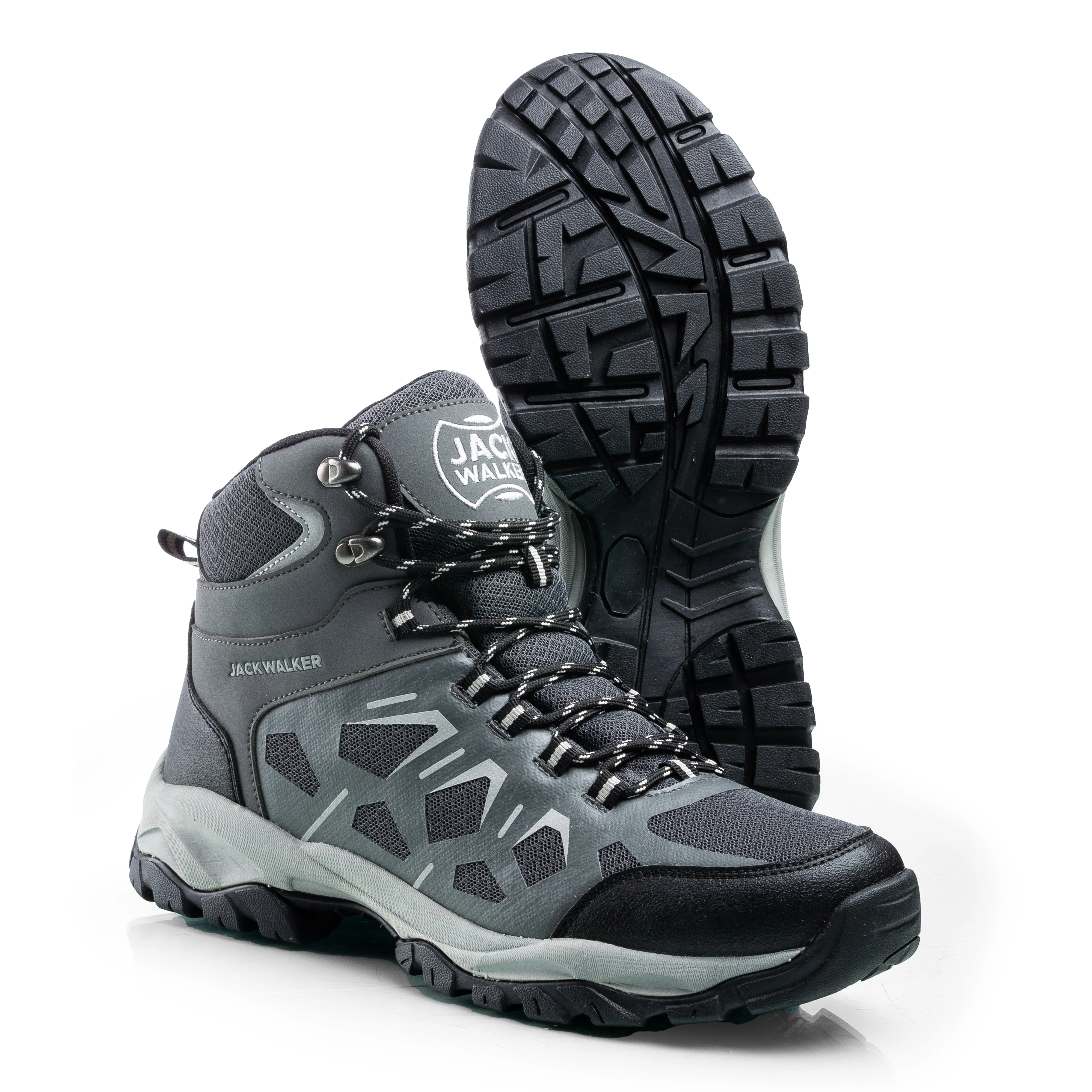 Jack Walker Mens Walking Boots Lightweight Vent Breathable Hiking Trekking Shoes JW9955