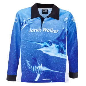 Jarvis Walker Long Sleeve Kids Marlin Fishing Shirts