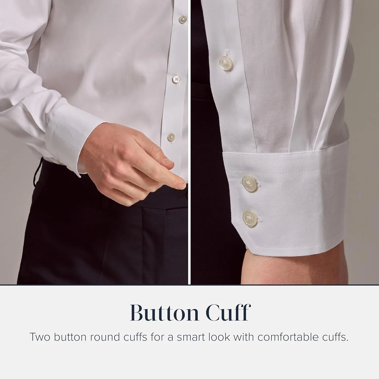 Jermyn Street Collection by Hawes and Curtis - Men’s White Oxford Dress Shirt – 100% Cotton, Classic Fit Oxford Shirt