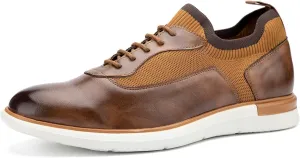 JITAI Men's Casual Oxford Dress Shoes Classic Modern Business Lace-up Wingtip Shoes