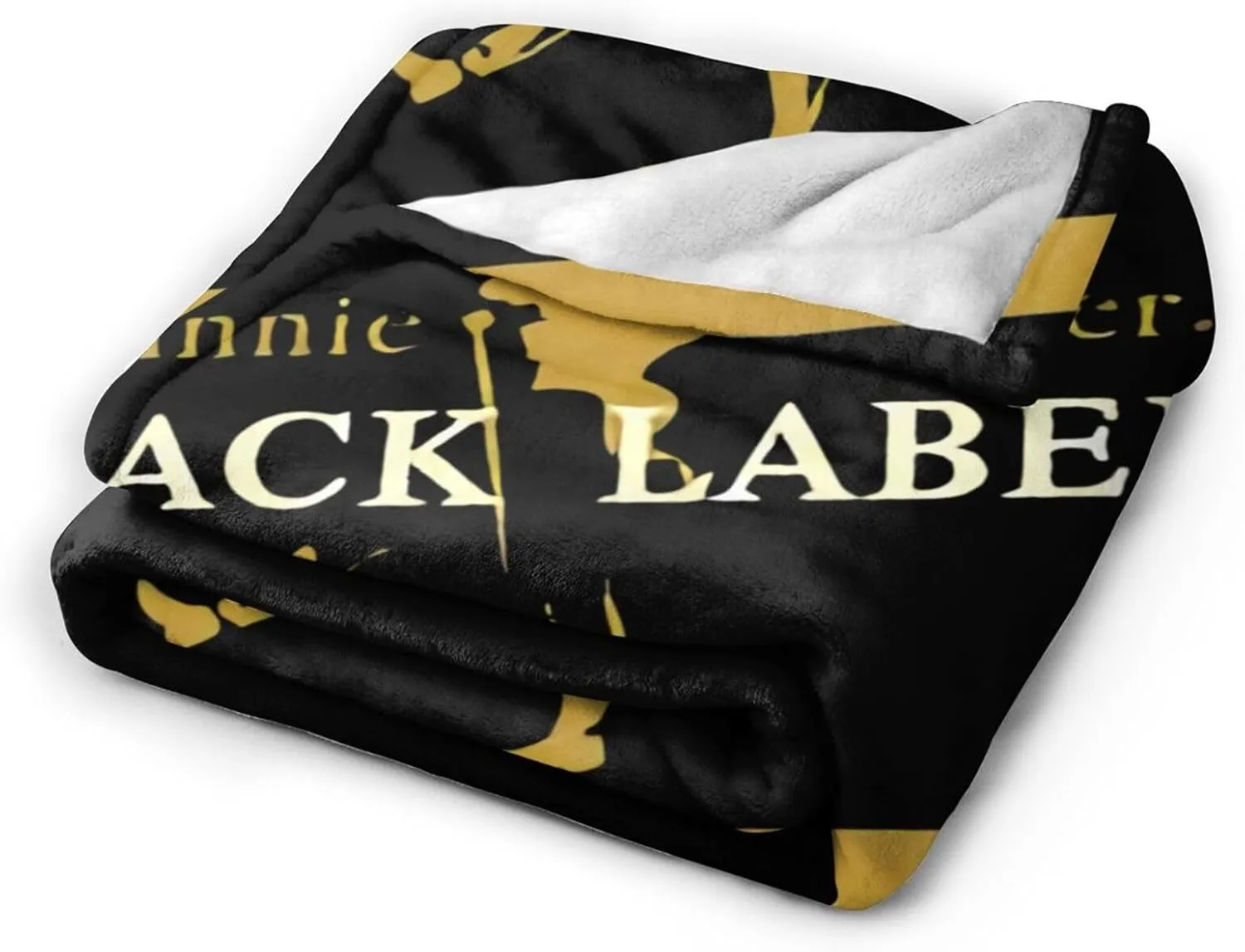 Johnnie Music and Walker Flannel Throw Blanket for Couch Bed Super Soft Air Conditioner Cozy Warm Blanket 60"x50"