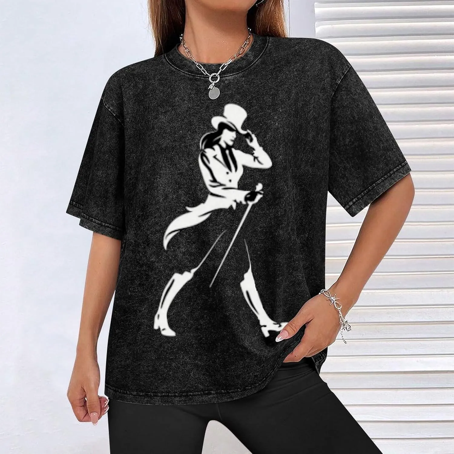 Johnnie Music and Walker Vintage Men's Tees Short Sleeve Breathable Shirts Crewneck Casual Soft T-Shirt