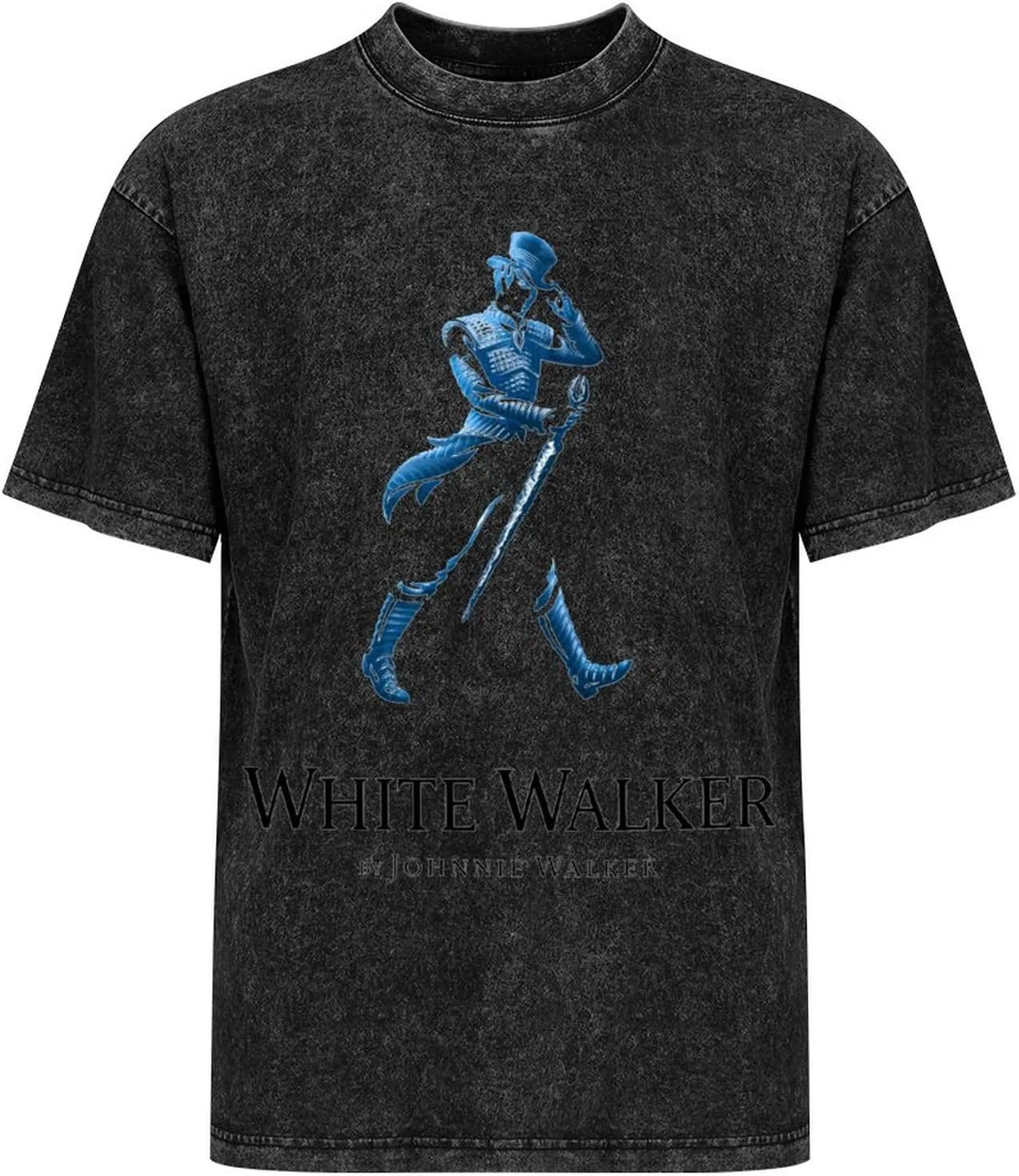 Johnnie Music and Walker Vintage Men's Tees Short Sleeve Breathable Shirts Crewneck Casual Soft T-Shirt