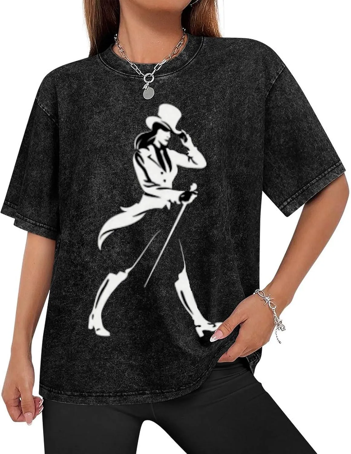 Johnnie Music and Walker Vintage Men's Tees Short Sleeve Breathable Shirts Crewneck Casual Soft T-Shirt
