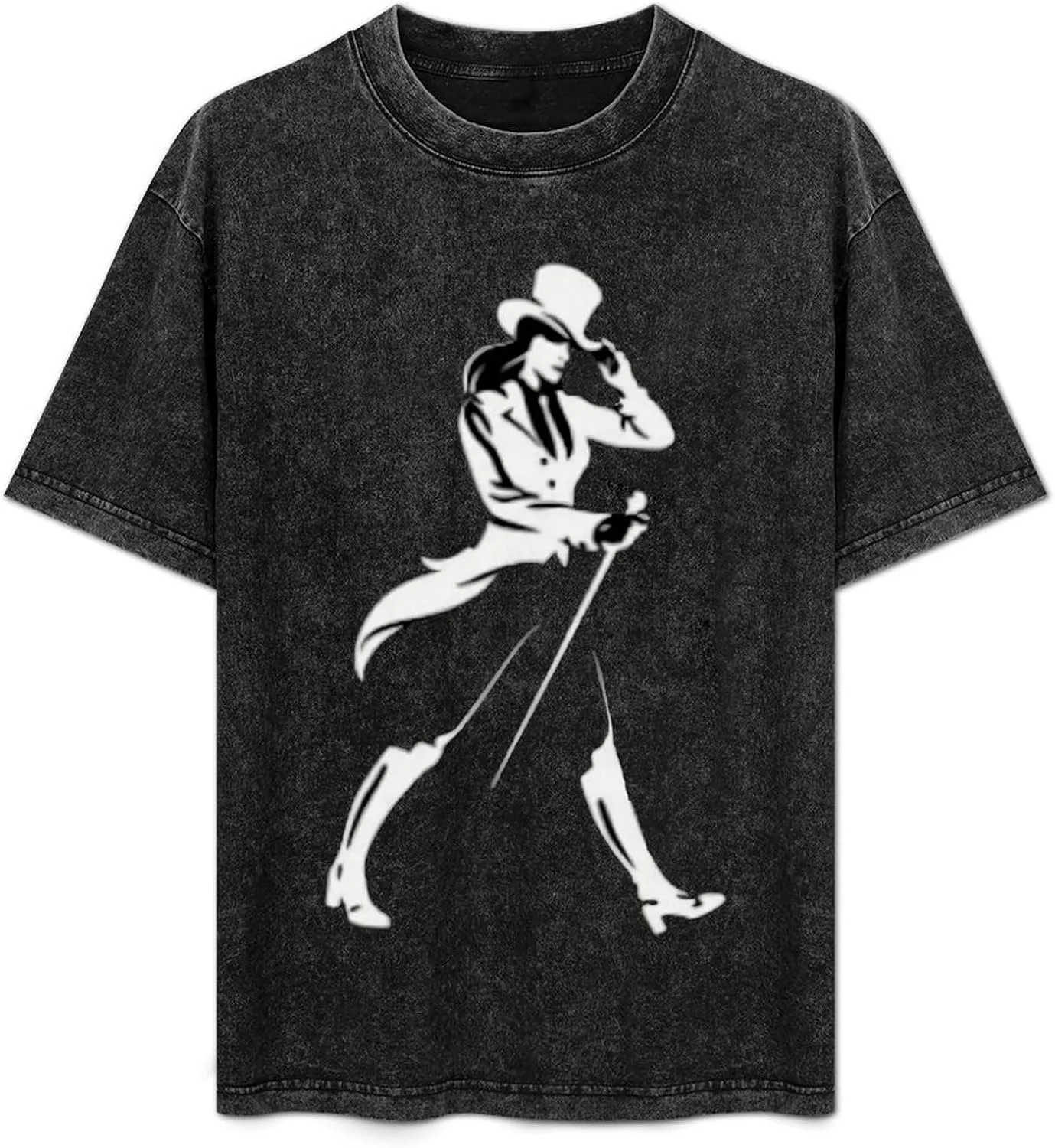 Johnnie Music and Walker Vintage Men's Tees Short Sleeve Breathable Shirts Crewneck Casual Soft T-Shirt