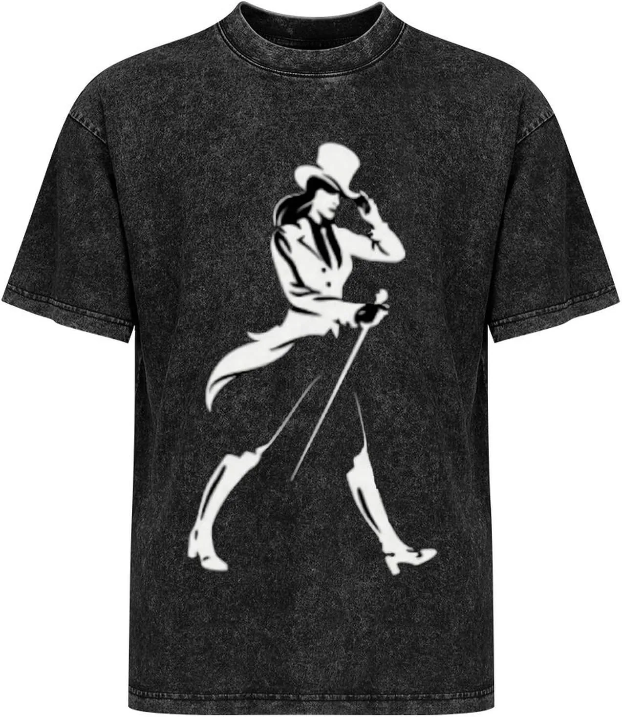 Johnnie Music and Walker Vintage Men's Tees Short Sleeve Breathable Shirts Crewneck Casual Soft T-Shirt