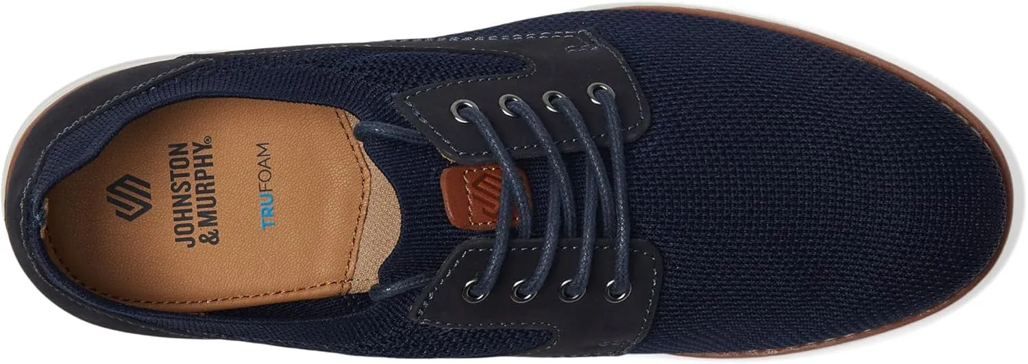 Johnston & Murphy Boy's Upton Knit Plain Toe (Little Big Kid) Oxford