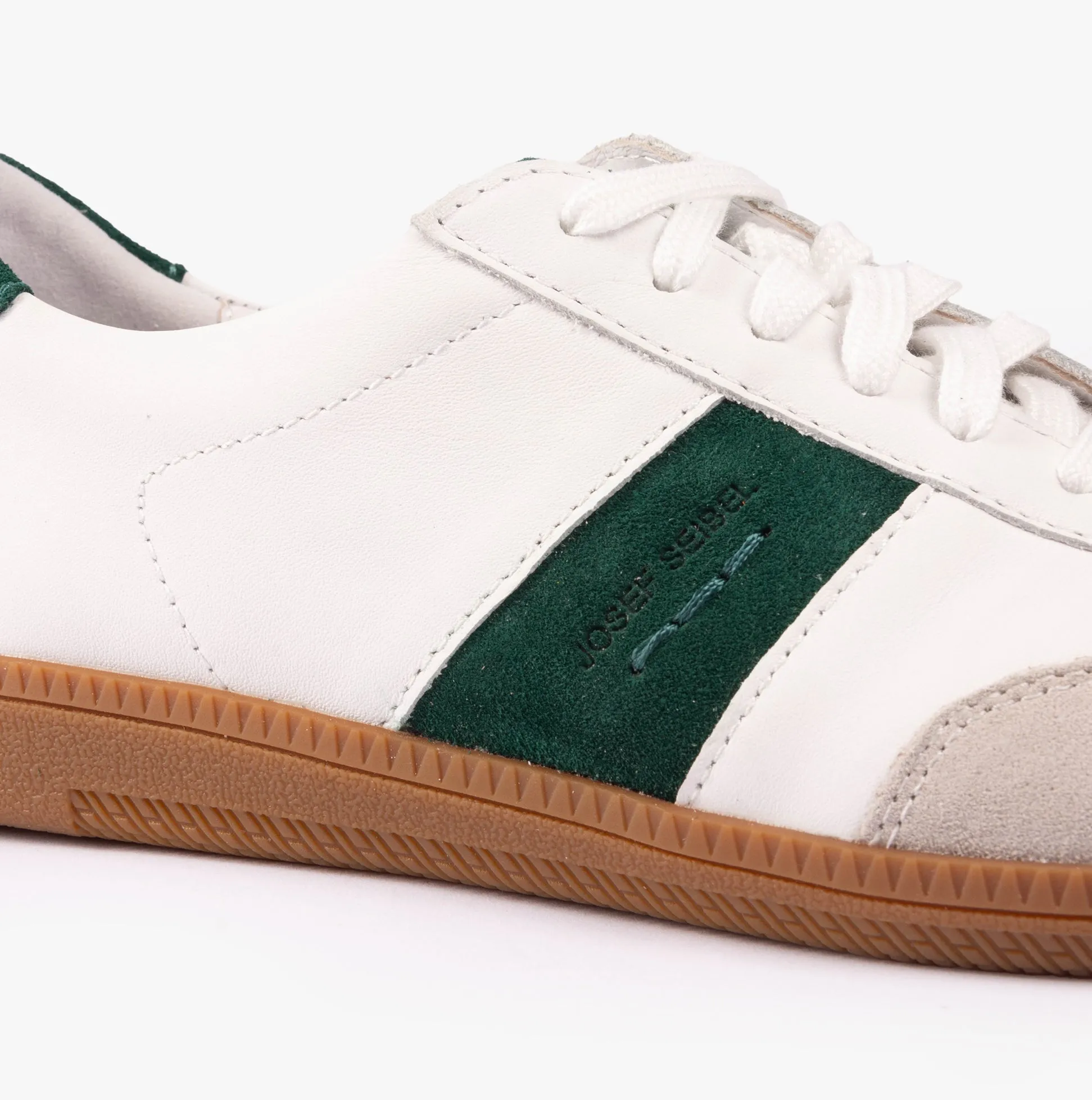 JOLEEN 01 Womens Trainers Weiss-Smaragd