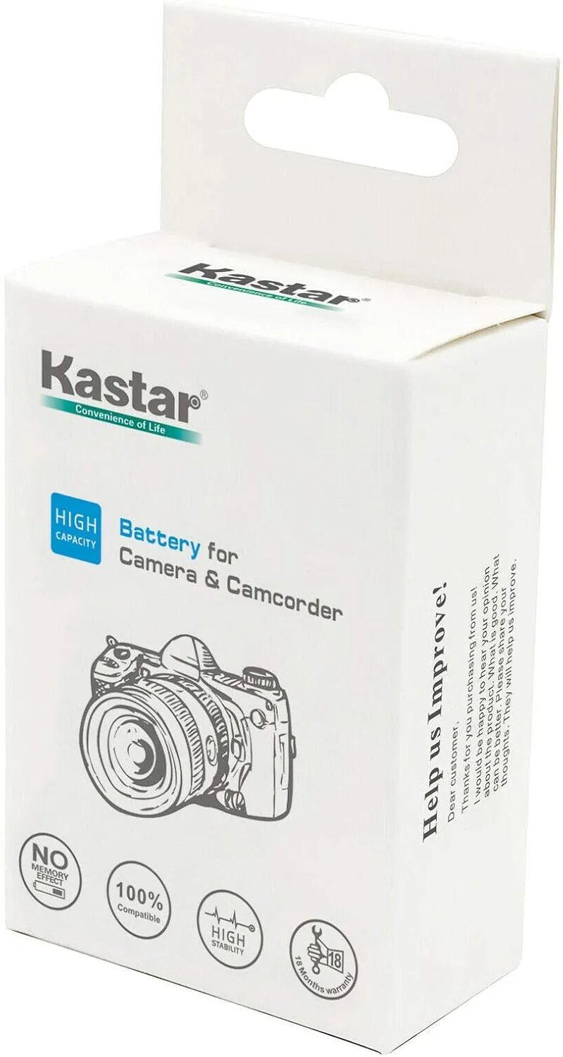 Kastar 2-Pack Battery and AC Wall Charger Replacement for Sony NP-BD1 Battery, Sony BC-CSD BC-CS3 Charger, Sony Cyber-Shot DSC-T75, Cyber-Shot DSC-T77, Cyber-Shot DSC-T90, Cyber-Shot DSC-T200 Cameras