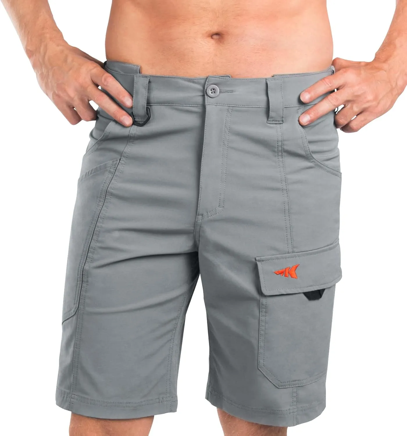 KastKing Rekon Men's Fishing Cargo Shorts, Quick Dry Casual Hiking Shorts for Men, Travel Golf Camping Tactical