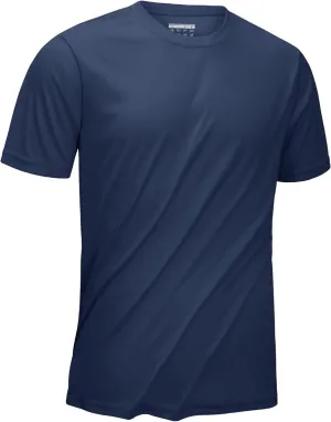 KEFITEVD Men's Short Sleeve UPF 50  Sun Protection Shirts Quick Dry Rashguard Swim Shirt SPF Workout Fishing Athletic T-Shirt