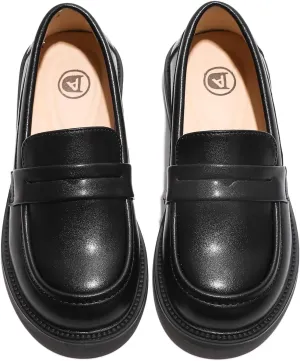 kkdom Girl's Classic School Uniform Shoes British Style Oxford Shoes