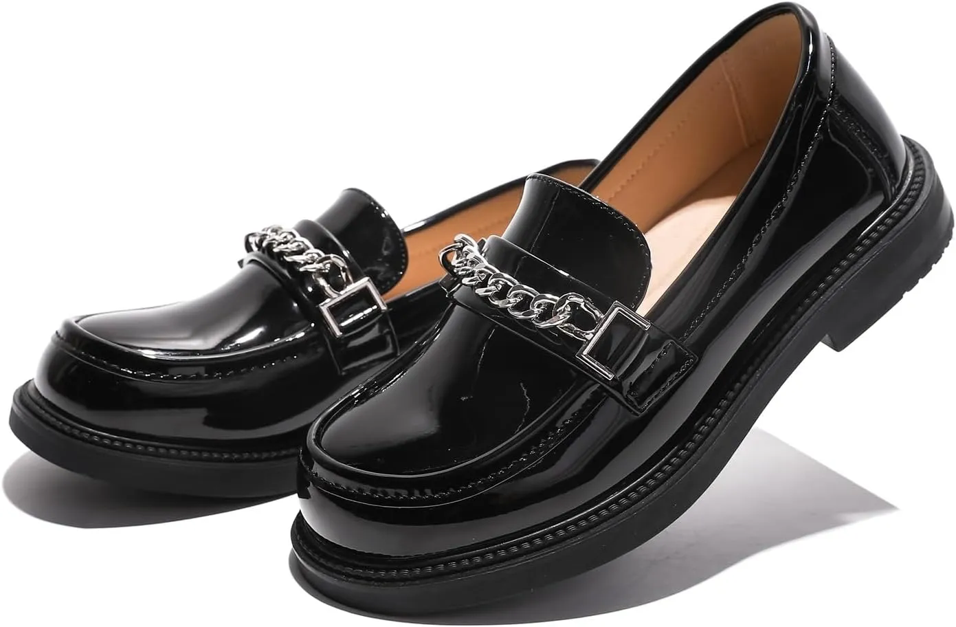 kkdom Girl's Classic School Uniform Shoes British Style Oxford Shoes