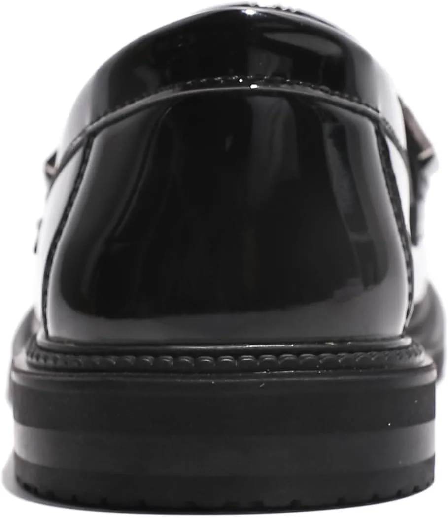 kkdom Girl's Classic School Uniform Shoes British Style Oxford Shoes