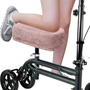 Knee Scooter Cushion Pad Cover for Adults Comfortable Plush Soft Cushion for Knee Scooters Knee Walker Accessories for Pain Relief（Pink）