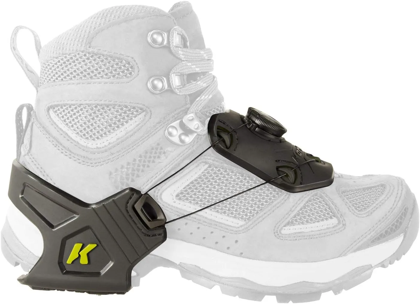 Korkers Ice Commuter Ice Cleats - Minimal and Lightweight - 11 Replaceable Steel Spikes - Black/Green