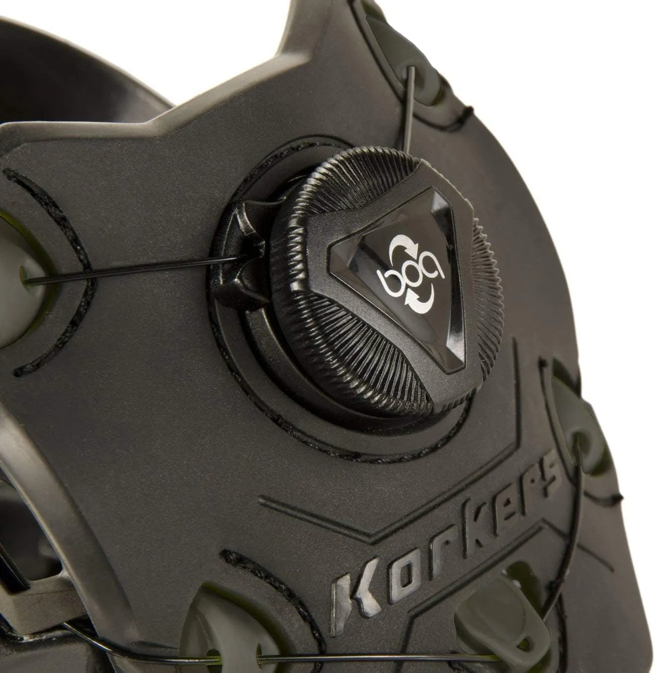 Korkers Ice Commuter Ice Cleats - Minimal and Lightweight - 11 Replaceable Steel Spikes - Black/Green