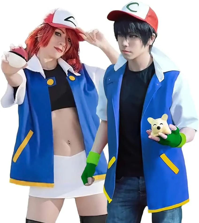 Laahoem Unisex Trainer Hoodie Anime Cosplay Costumes Jacket Gloves Hat Set