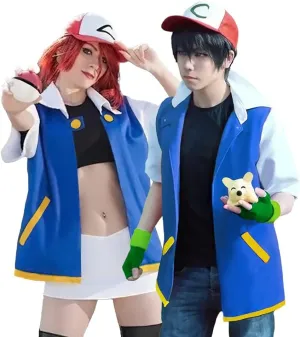 Laahoem Unisex Trainer Hoodie Anime Cosplay Costumes Jacket Gloves Hat Set