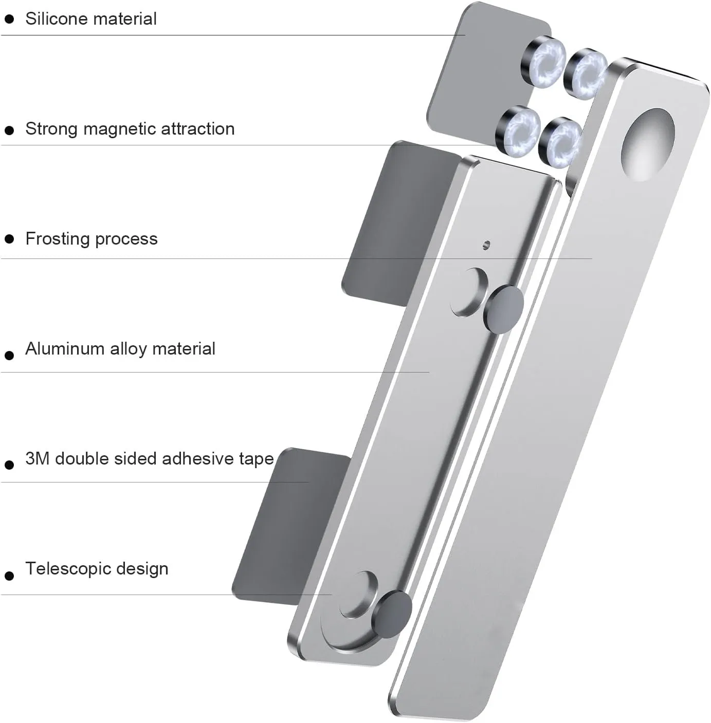 Laptop Screen Stand Multi-Screen Laptop Side Clip Phone Connect Computer Tablet Computer Holder Tablet Bracket(E)