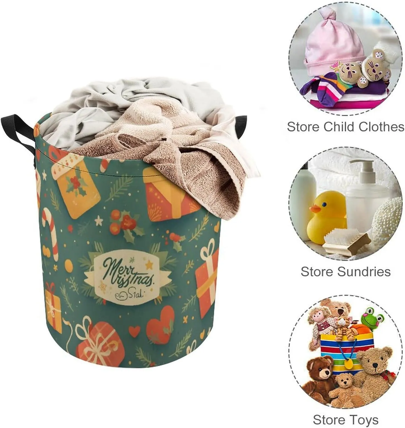 Laundry Hampers, Large Drawstring Laundry Bag, Removable Laundry Bags, Collapsible Storage Bin with Handles for Home Organization, Kids Room, Nursery Event
