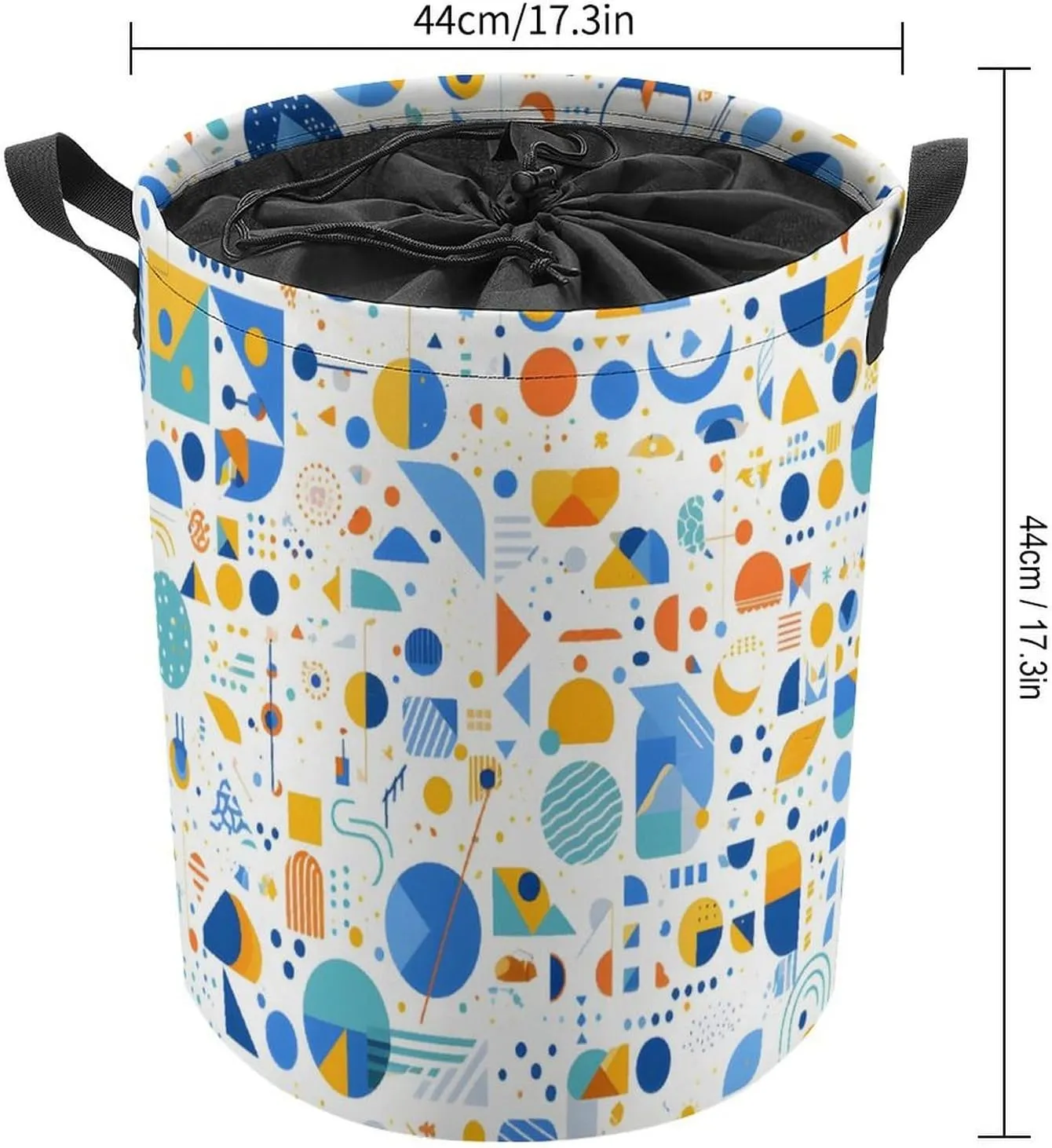 Laundry Hampers, Large Drawstring Laundry Bag, Removable Laundry Bags, Collapsible Storage Bin with Handles for Home Organization, Kids Room, Nursery Pattern