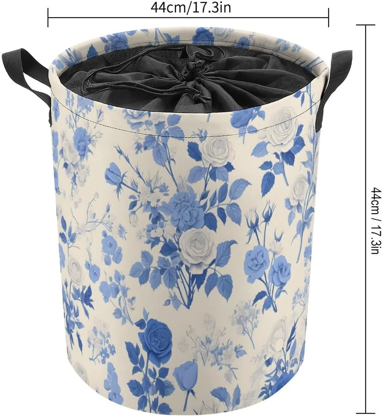 Laundry Hampers, Large Drawstring Laundry Bag, Removable Laundry Bags, Collapsible Storage Bin with Handles for Home Organization, Kids Room, Nursery Pattern