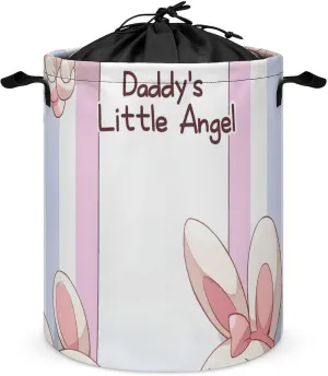 Laundry Hampers, Large Drawstring Laundry Bag, Removable Laundry Bags, Collapsible Storage Bin with Handles for Home Organization, Kids Room, Nursery Vertebrate
