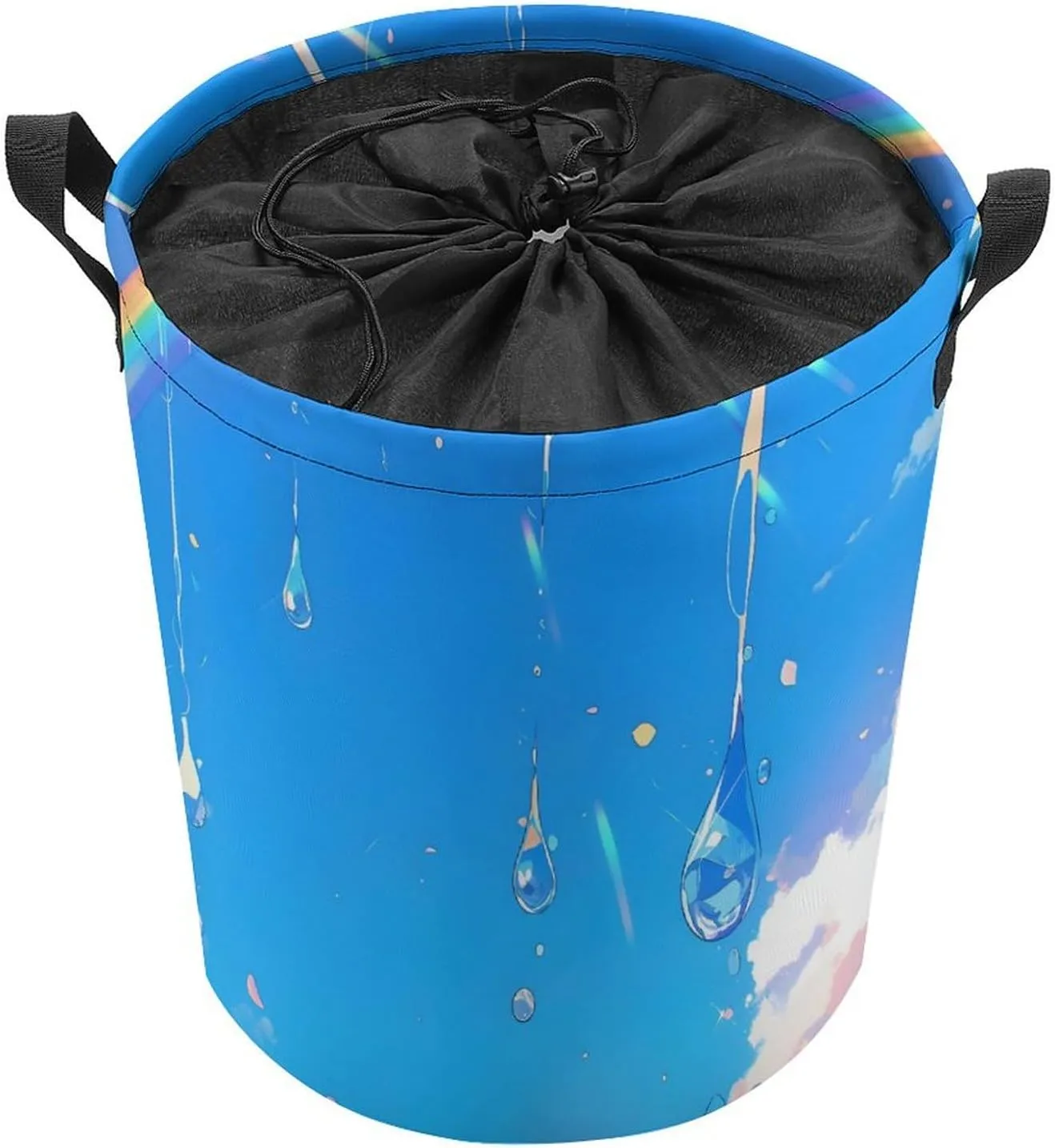 Laundry Hampers, Large Drawstring Laundry Bag, Removable Laundry Bags, Collapsible Storage Bin with Handles for Home Organization, Kids Room, Nursery