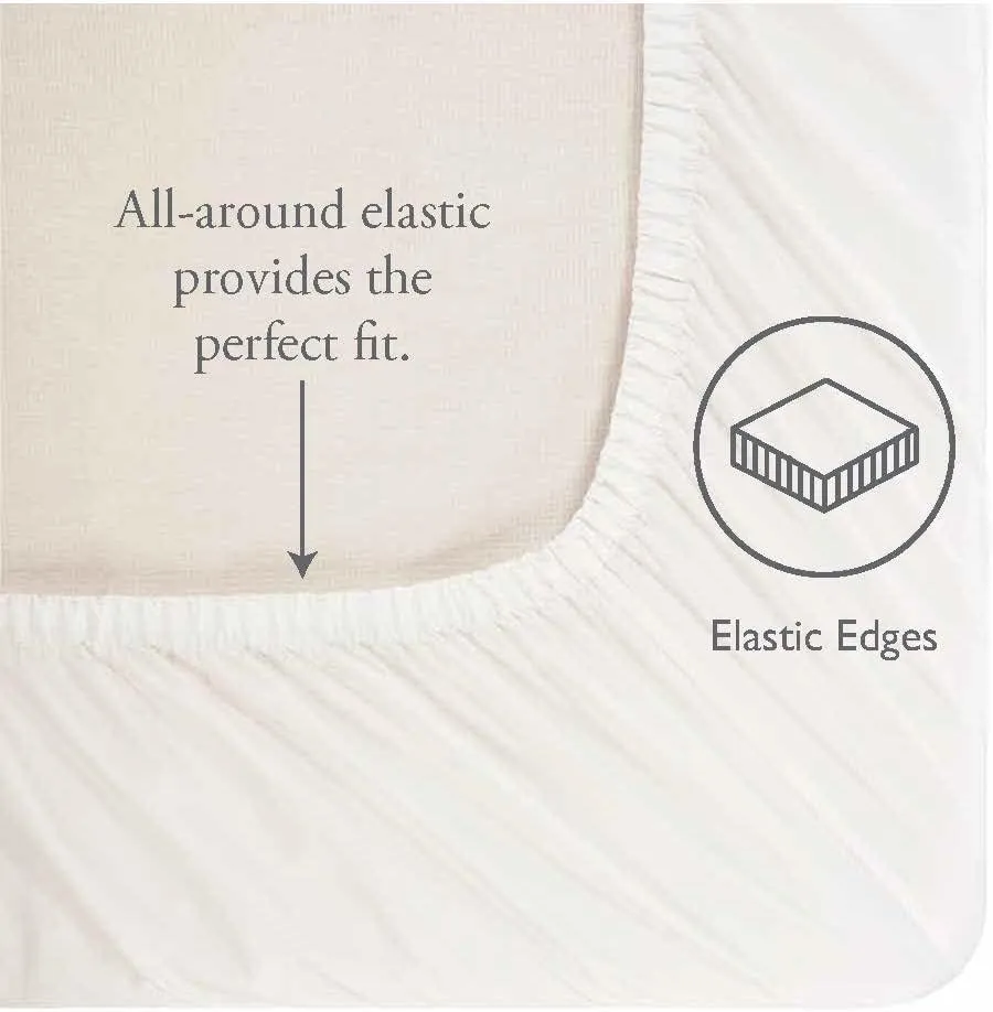 Laura Ashley - Queen Sheets, Cotton Percale 6-Piece Bedding Set, Crisp & Cool Home Decor (Belle Blue Cashmere, Queen)