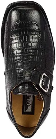 LIBERTYZENO Boys Animal Print Genuine Leather Kids Lace Up Oxford Dress Shoes for Prom Graduation