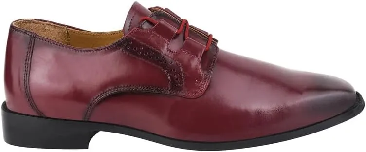 LIBERTYZENO Mens Plain & Animal Print Leather Adults Formal Lace Up Dress Shoes for Prom Graduation