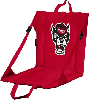Logo Brands NCAA Portable Foldable Stadium Seat with Back Support – 16" x 14.5" Seating Area, One Size, Team Color, Ideal for Outdoor and Sporting Events