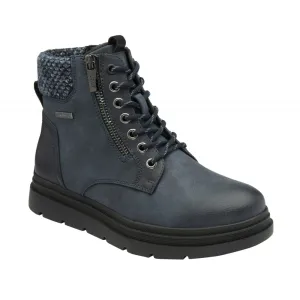 Lotus Saundra Women's Lace Up / Zip Up Ankle Boot Blue