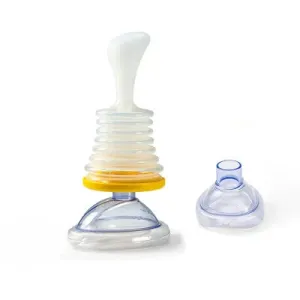 Lung Respiratory Trainer Breathing Training Device Anti-Suffocation Rescue Mask