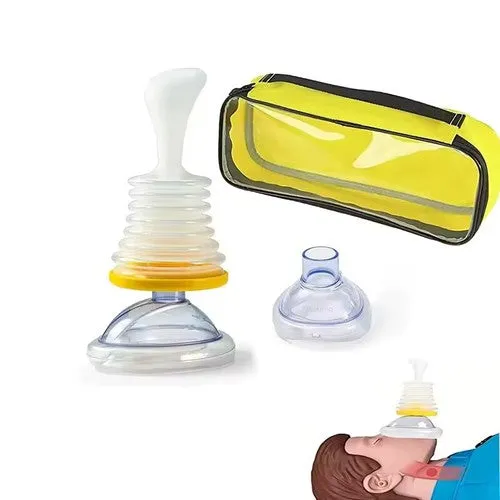 Lung Respiratory Trainer Breathing Training Device Anti-Suffocation Rescue Mask