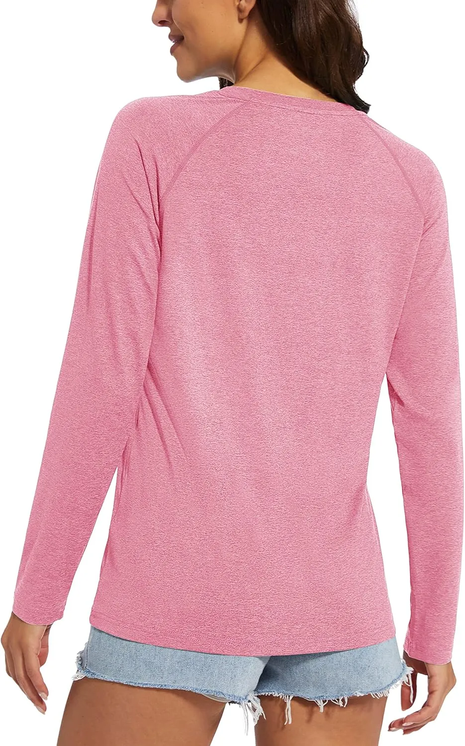 MAGCOMSEN Women's Long Sleeve Shirts UPF 50  Workout Tops Sun Protection Athletic Running Swim Rash Guard