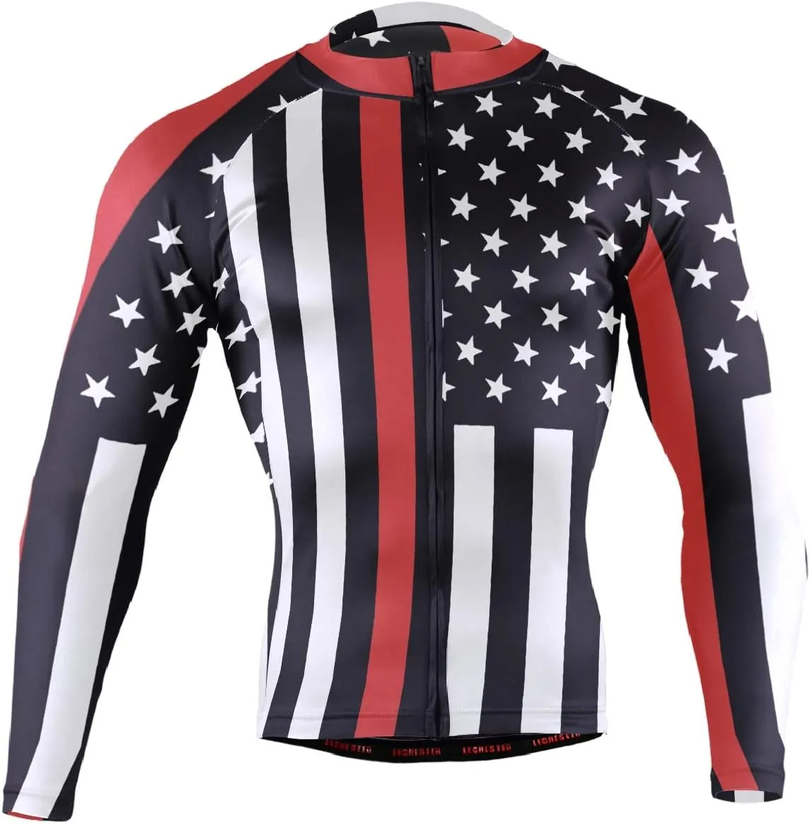 Maryland Flag Men's Cycling Jersey Long Sleeve Breathable Biking Shirts Gear Style