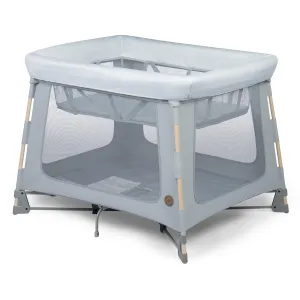 Maxi-Cosi Swift Baby Playpen with Mat, Baby Play Yards, Pack and Play with Bassinet - Portable Playpen for Babies and Toddlers, Classic Slate