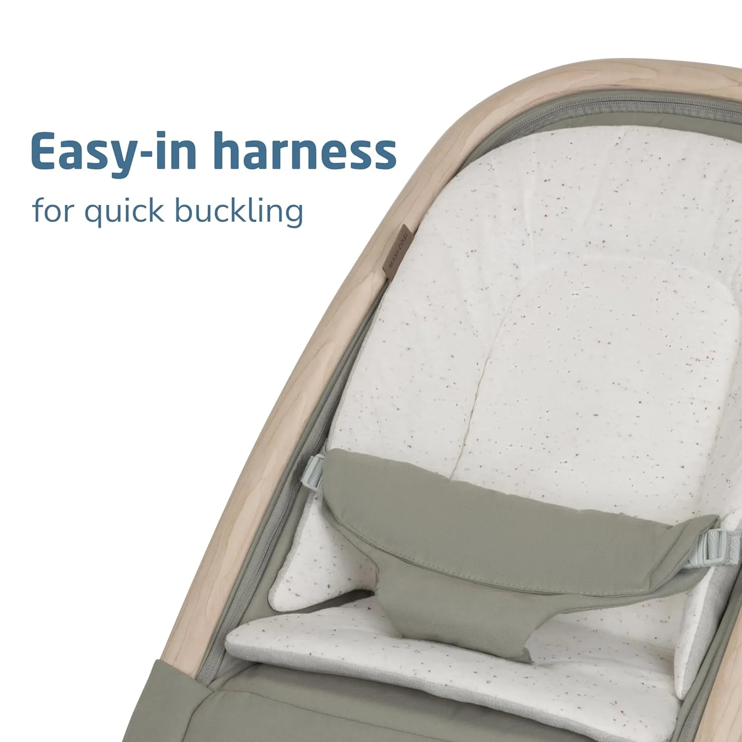 Maxi-Cosi Swift Play Yard with Mat, Bassinet & Kori 2-in-1 Rocker - Portable Baby Playpen with EcoCare Fabric