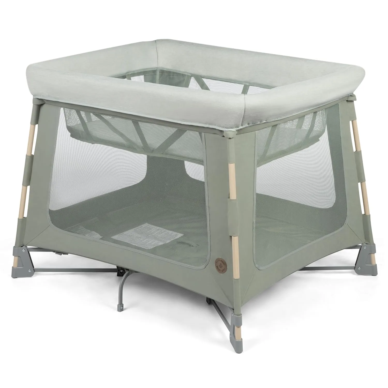 Maxi-Cosi Swift Play Yard with Mat, Bassinet & Kori 2-in-1 Rocker - Portable Baby Playpen with EcoCare Fabric