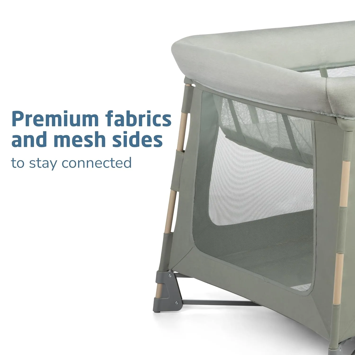 Maxi-Cosi Swift Play Yard with Mat, Bassinet & Kori 2-in-1 Rocker - Portable Baby Playpen with EcoCare Fabric