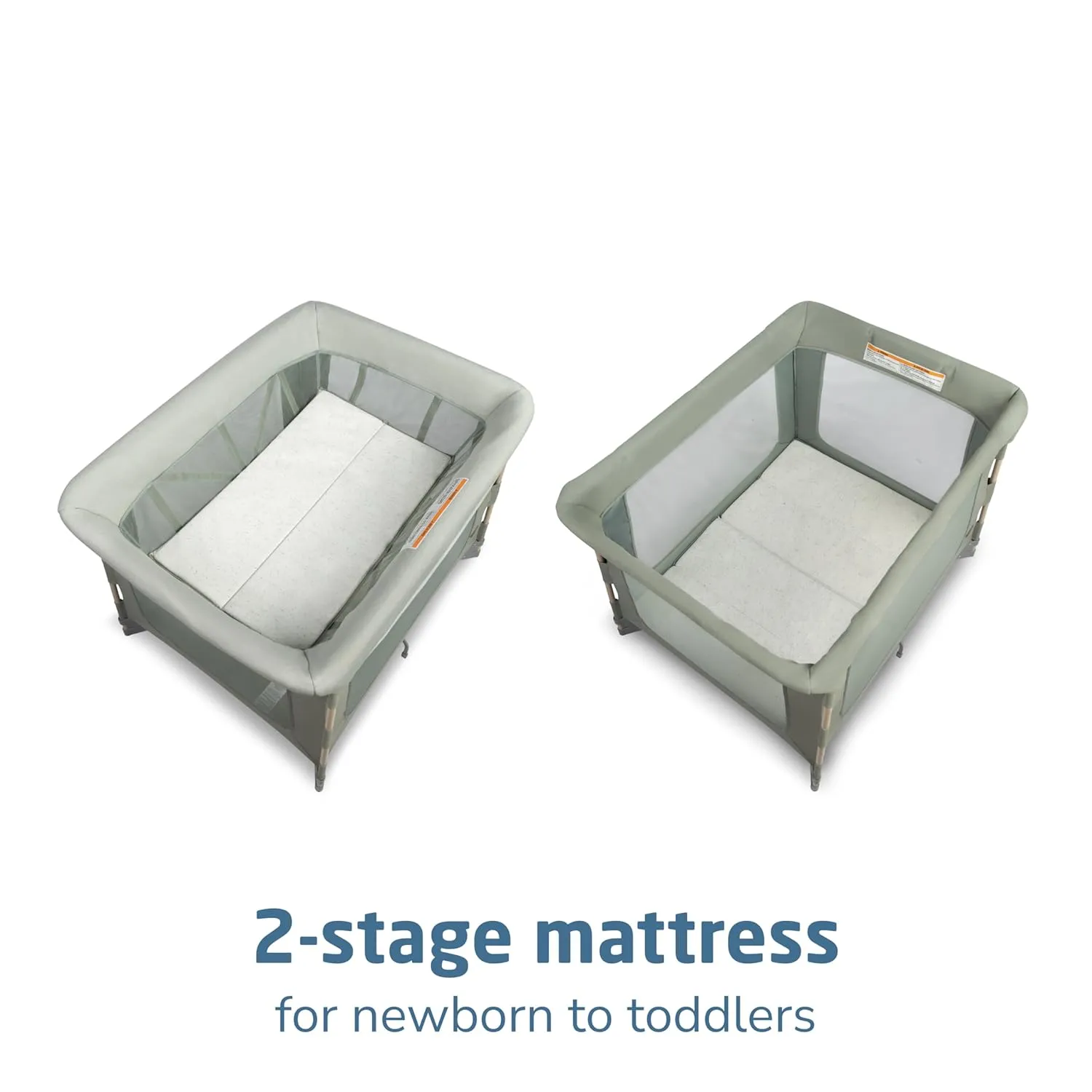 Maxi-Cosi Swift Play Yard with Mat, Bassinet & Kori 2-in-1 Rocker - Portable Baby Playpen with EcoCare Fabric