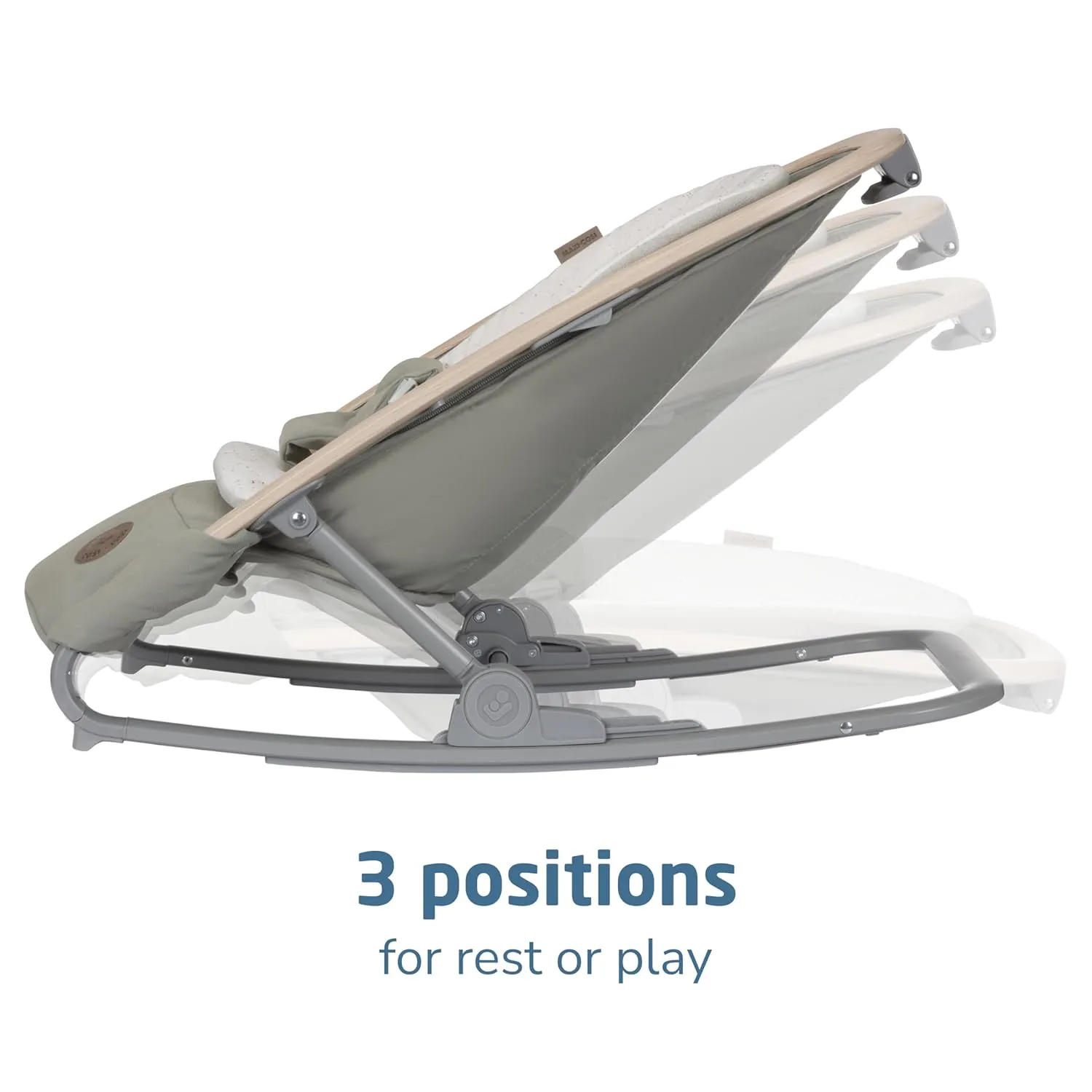 Maxi-Cosi Swift Play Yard with Mat, Bassinet & Kori 2-in-1 Rocker - Portable Baby Playpen with EcoCare Fabric