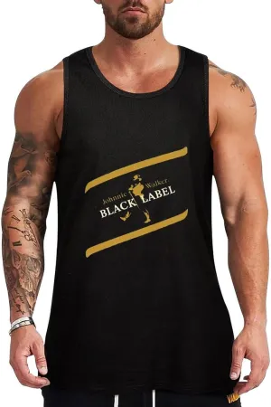 Men Boys Slim Fit Johnnie Music Walker Vest Undershirts for Workout Yoga Holiday, Fast Dry Moisture Wicking Sweat Shirt
