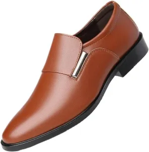 Men Classic Pointed Toe Oxford Shoes Comfortable Business Dress Shoes Casual Slip-Ons Formal Tuxedo Shoes for Men