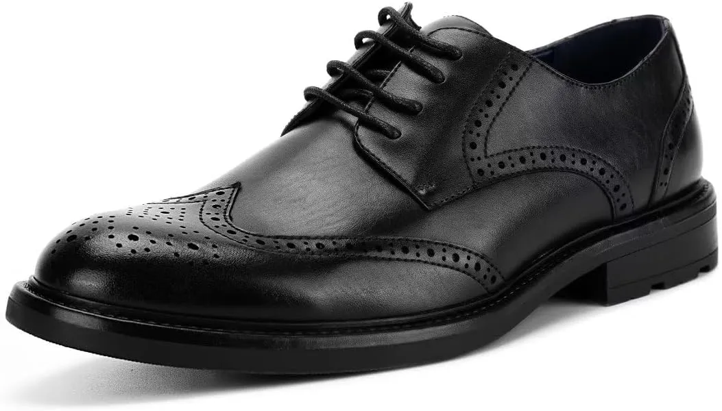 Men Wingtip Oxford Shoes Formal Classic Lace-up Dress Shoes DS20